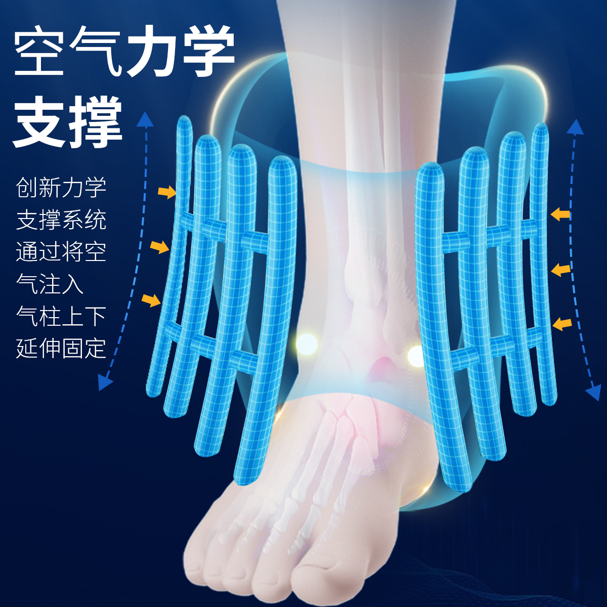 护踝韧带损伤医用踝关节固定支具支撑防崴脚扭伤护具脚腕骨折护套 - 图0