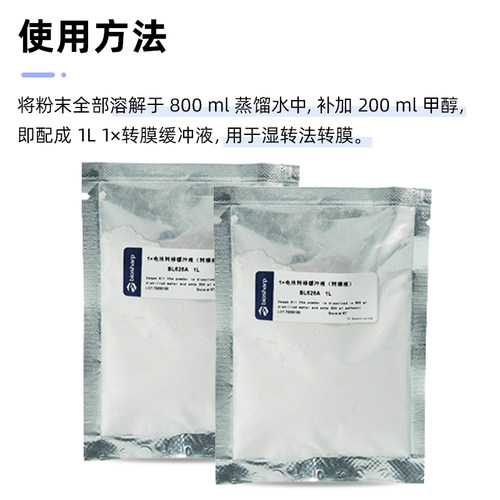 BL626A 1×电泳转移缓冲液（转膜液）western blot  Transfer Buffer 转印液 转印冻干粉 - 图2