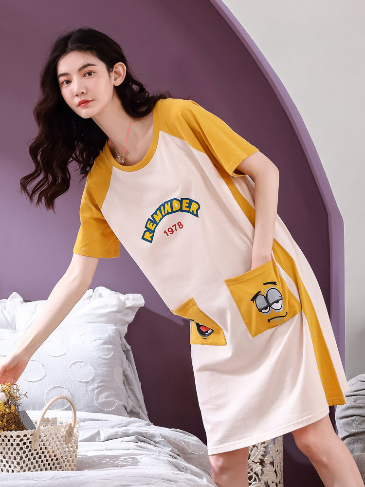 睡裙夏季2020年新款可外穿纯棉裙子 范西迪睡裙