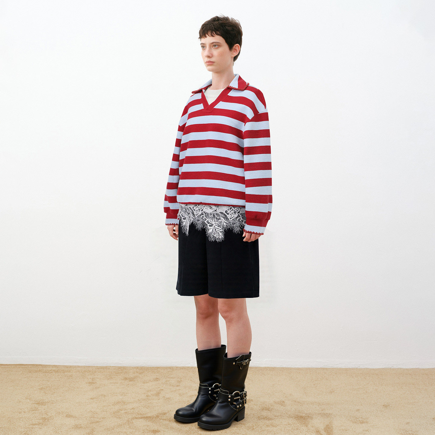 来去LaiQu法式松弛感藏青工装口袋设计感短裤抽绳休闲百搭短裤,淘宝优惠券,粉丝福利购,淘宝优惠卷