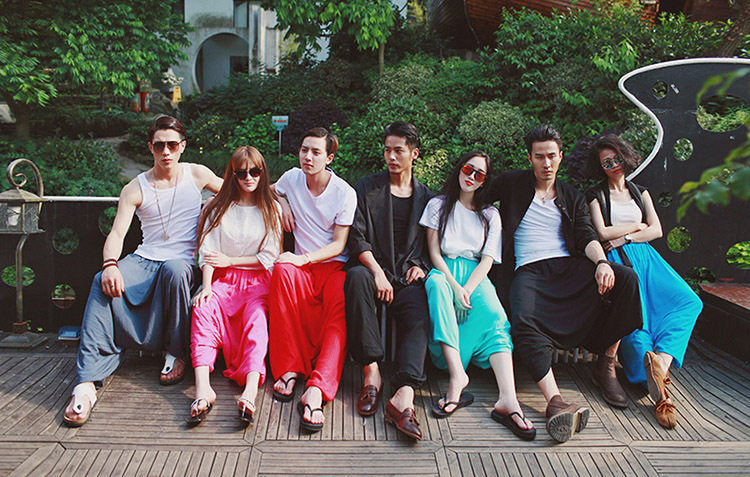 火爆热销哈伦裤民族风女装喇叭裤休闲裤夏款薄大裆裤萝卜裤飞腿裤