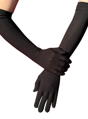 Adult Satin Finger Long Gloves Women Party Prom Costume Glov