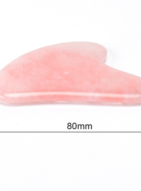 Rose Quartz Jade Guasha Board Natural Stone Scraper Tools F