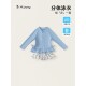 2026 New Bangxuan Girls Beach Vacation Split Swim Clothes Lace Swimsuit Girls Bow Long Sleeve Swimwear