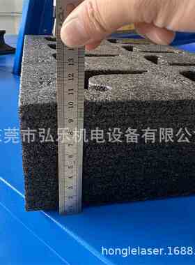 裁毫米黑色子珍珠棉激光打标剪机小批量生电产装包内衬切割