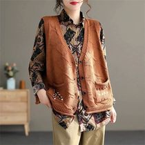 Sweater Vests Women Sleeveless Knitwear S-3XL Designer