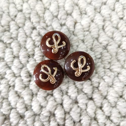 新款小香风羊绒大衣毛呢西装外套扣子羊绒针织毛衣开衫衣服钮扣 - 图2