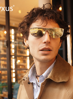 Cyxus2025新款金属连体墨镜男