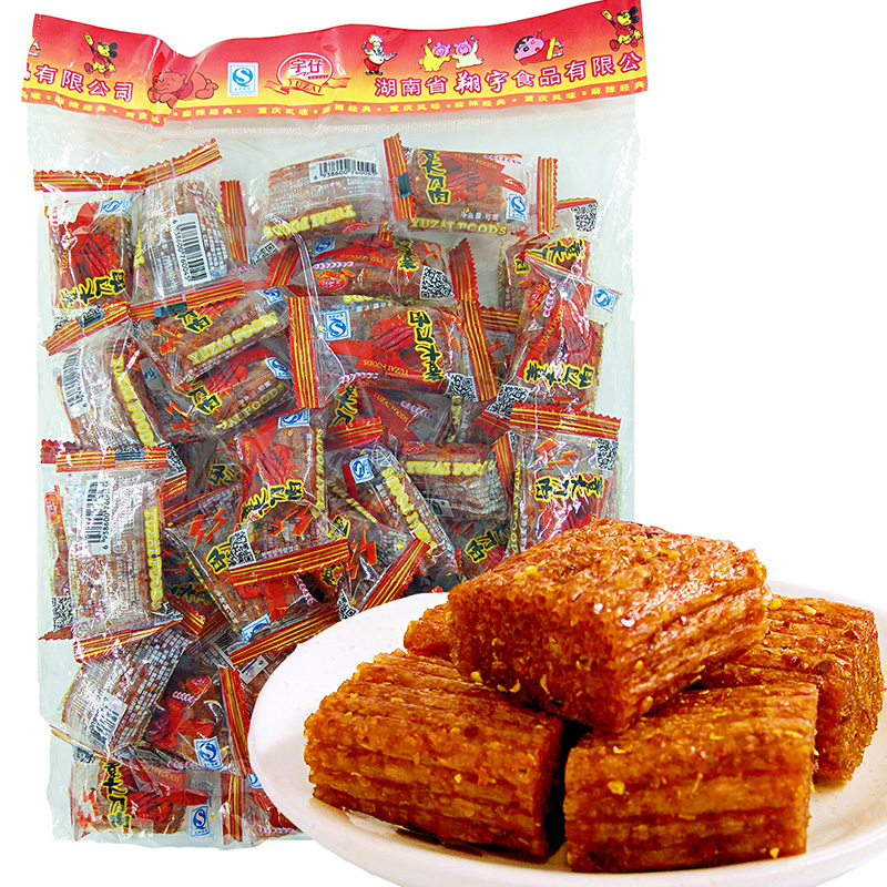 大刀肉辣条大礼包8090后儿时怀旧麻辣素肉辣味小零食小吃休闲食品 - 图0