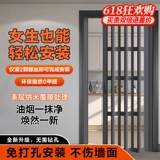 ПВХ складная дверь пользователь без ударов в крытый балкон простая временная дверь открытая кухня открытая газовая раздвижная дверь