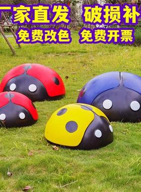 玻璃钢仿真甲虫户外幼儿园林景观草坪井盖装饰摆件大七星瓢虫雕塑