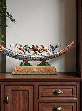 八骏雄风铜马摆件乔迁开业礼物