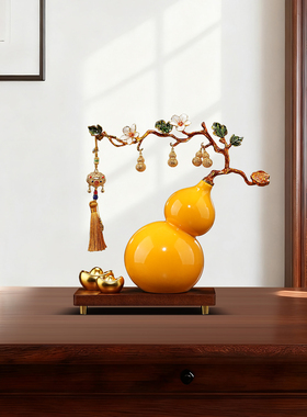 五福临门葫芦摆件招财客厅装饰