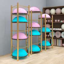 High-end Iron Art Wave Speed Ball Shelf Yoga Mat Containing Shelf Shelving Balance Ball Shelving Gym Gym Equipment