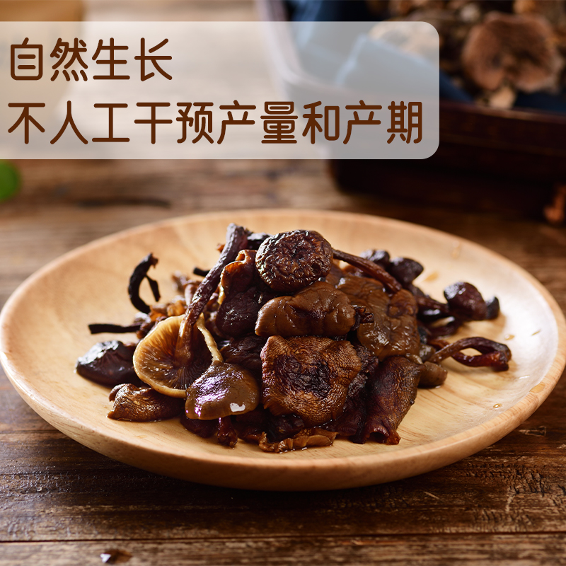 东北野生榛蘑黑龙江大兴安岭特产级中国美味香类菌菇新鲜干货100g