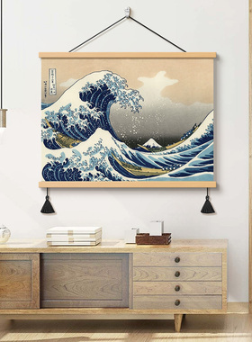 日式浮世绘海浪装饰画
