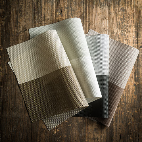 复古中式餐桌垫隔热垫日式餐具垫子田字格纹易冲洗防烫西餐碗垫 - 图0