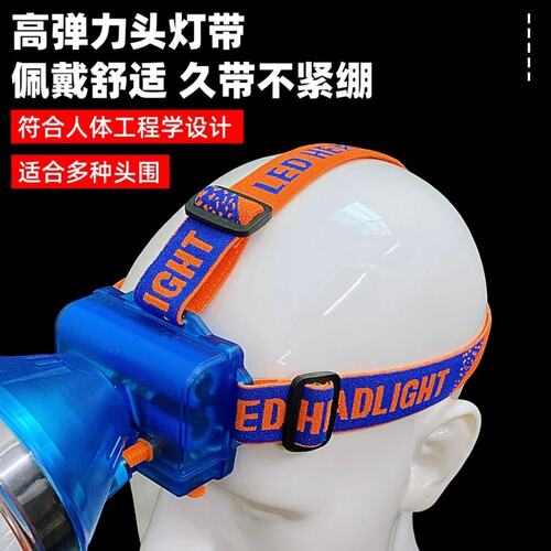 加长加厚头灯带子松紧带可调节大小弹性头戴式强光头灯固定配件绳 - 图0