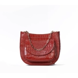 Кожаная сумка для телефона, оригинальная небольшая дизайнерская сумка на одно плечо, крокодиловый принт