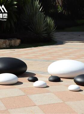仿真围棋摆件玻璃钢黑白棋子雕塑户外校园文化广场棋社公园装饰品