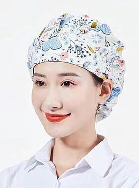 厨师帽男女工作帽食品厨房做饭炒菜卫生帽烘焙透气防油烟防尘帽子