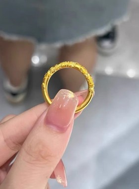 古法传承紫荆花戒指女2025新款