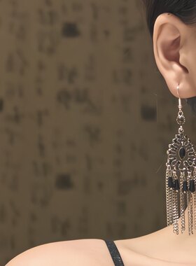 「西域女神」民族风耳环女流苏