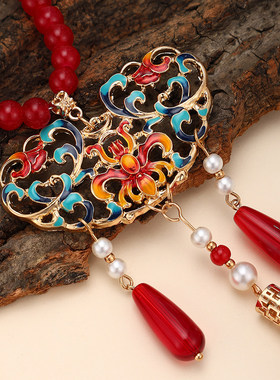 马面裙汉服配饰新中式国风软背云