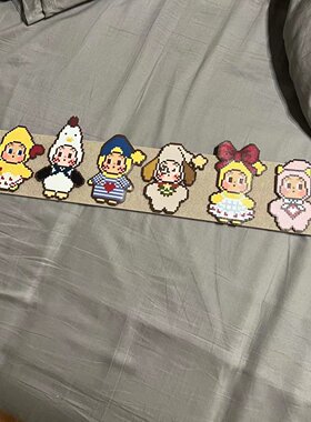 拼豆展示架免打孔毛毡板装饰墙