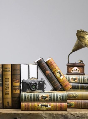 假书收纳盒复古书本仿真书籍