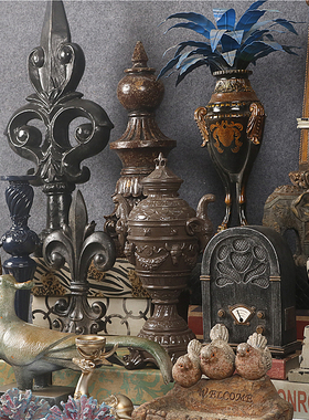 美式复古做旧树脂工艺品