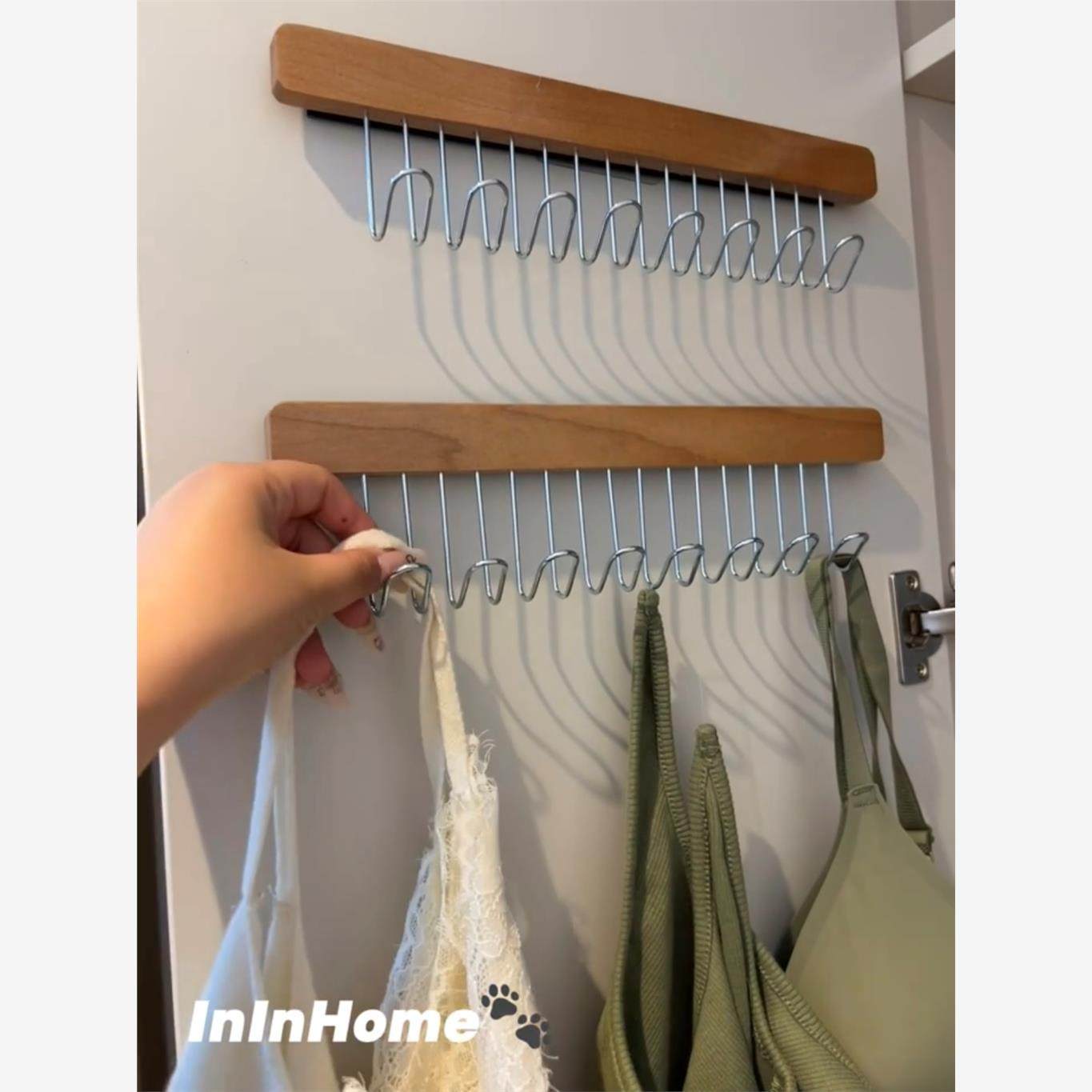 【新家的一百个快递】家用吊带内衣收纳壁挂式伸缩挂钩多功能抽拉,淘宝优惠券,粉丝福利购,淘宝优惠卷