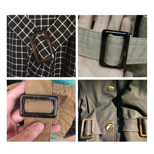 长方形日字子调节扣腰带背带裤大衣风衣装饰衣服背包裤带扣环纽扣 - 图1