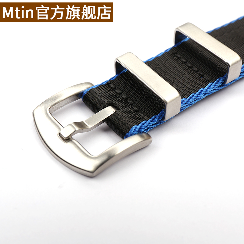 帆布尼龙表带男女精工欧米茄针扣 mtin配件