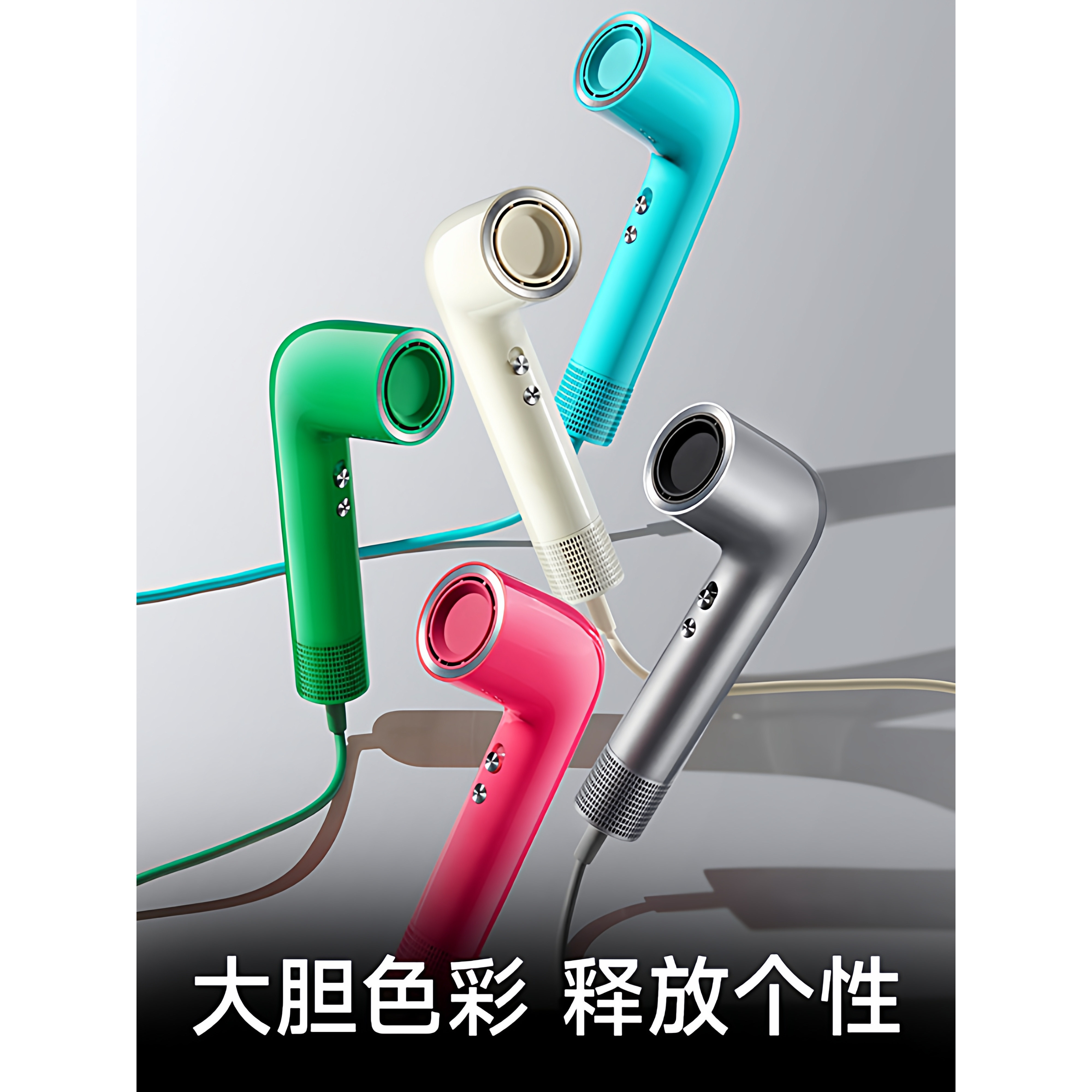 yoose有色高速吹风机第二代S2负离子大风力护发速干家用电吹风,淘宝优惠券,粉丝福利购,淘宝优惠卷