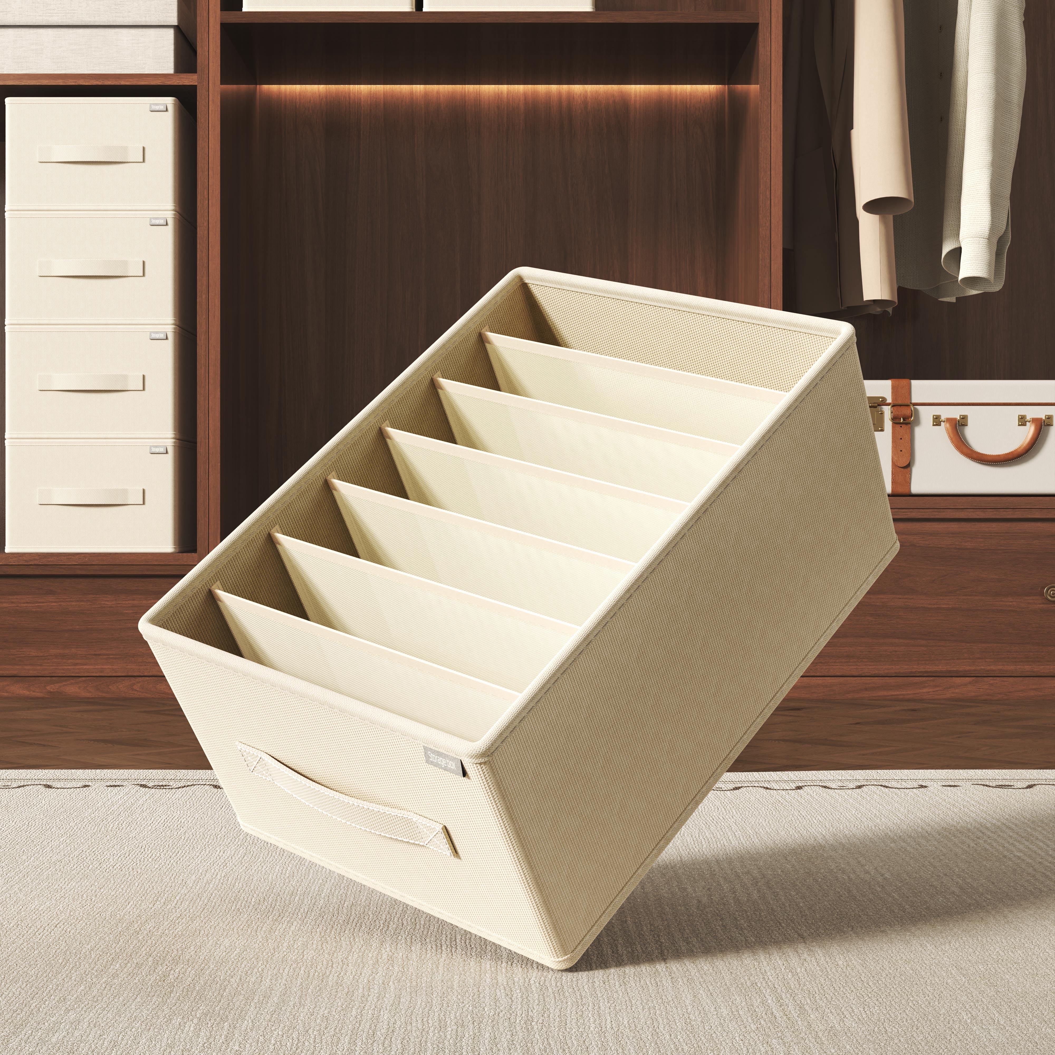 内衣收纳盒长方形抽屉式分隔大容量可折叠内裤袜子衣物专用整理盒,淘宝优惠券,粉丝福利购,淘宝优惠卷