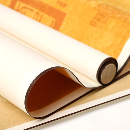 兰亭序手卷横幅宣纸挂轴免装裱装饰挂画空白印章书法创作定制卷轴 - 图1