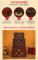 Large Carry-on Solid Wood Containing Box With Lock Code Home Wooden Box box Wen Play Finishing Box Retro Storage Box