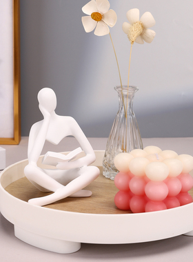 北欧抽象人物树脂摆件家居办公