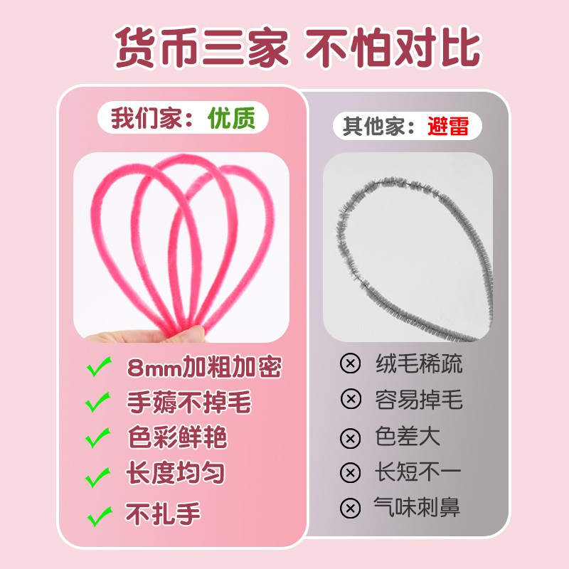 扭扭棒花束手工diy材料包全套批发1000根马卡龙儿童毛根纽纽妞妞棒花杆花蕊特密发箍向日葵郁金香超大玫瑰花 - 图1