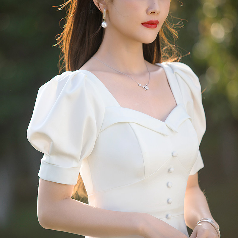 领证登记小白日常平时可穿女连衣裙 美蓓可连衣裙