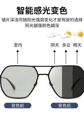 日夜两用偏光太阳镜男