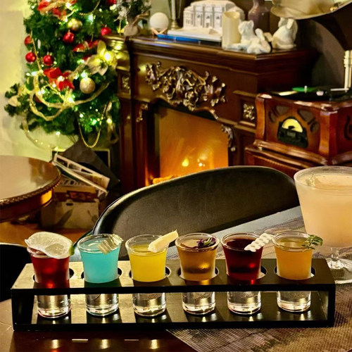 B52子弹杯轰炸机套装 加厚一口杯斗酒鸡尾酒龙舌兰shot杯套装杯架 - 图3