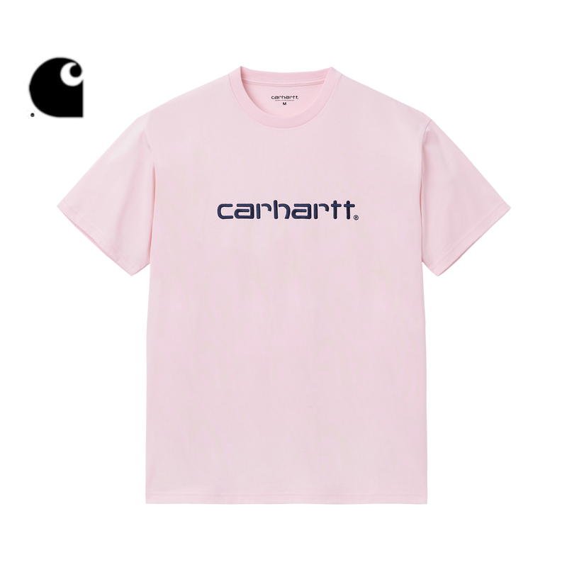 Carhartt WIP短袖T恤男装春季新品经典LOGO字母刺绣宽版卡哈特 - 图2