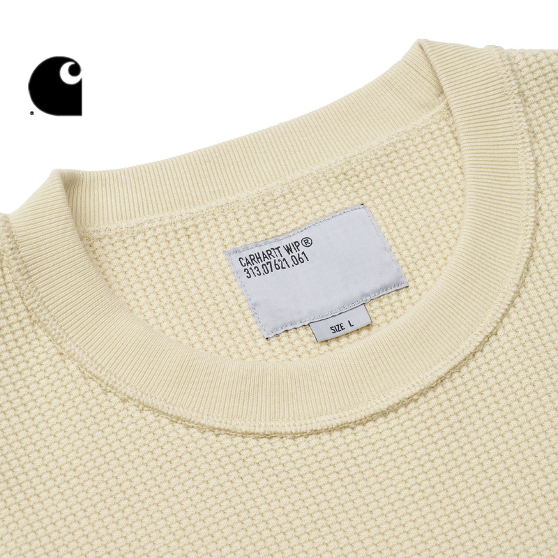 Carhartt WIP长袖T恤男装军风标签LOGO字母刺绣水洗卡哈特23A017L - 图2