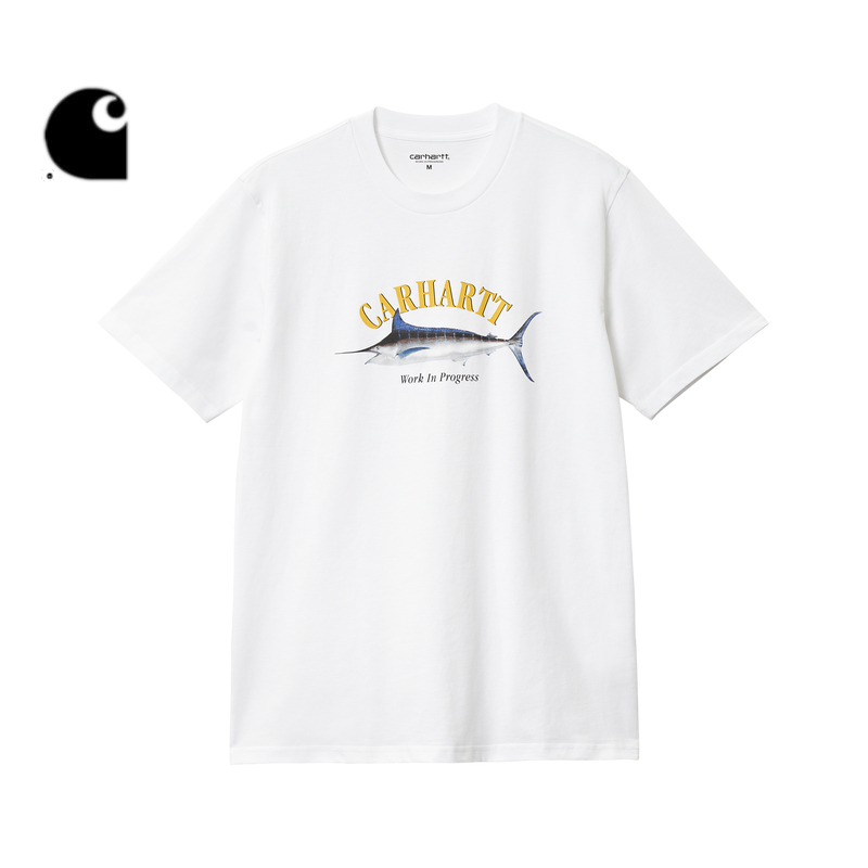 Carhartt WIP短袖T恤男装春秋写实风马林鱼图案印花卡哈特232035K - 图2