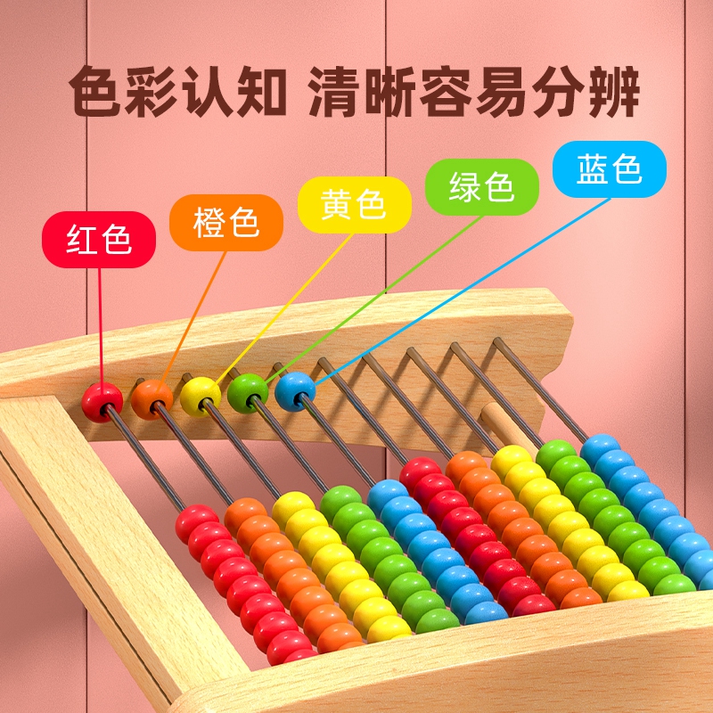 儿童算数学计算架教具神器加减法盘蒙氏幼儿园启蒙小学生算术训练 - 图2