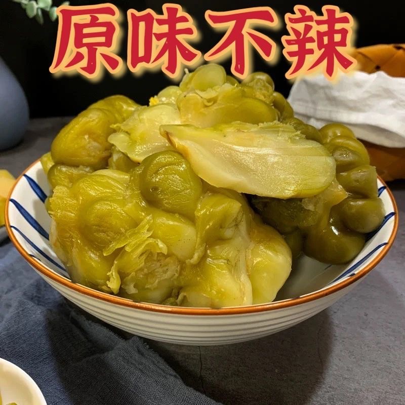 涪陵榨菜头香辣原味真空包装咸菜开味菜下饭菜全形菜头400g/5斤袋-图3