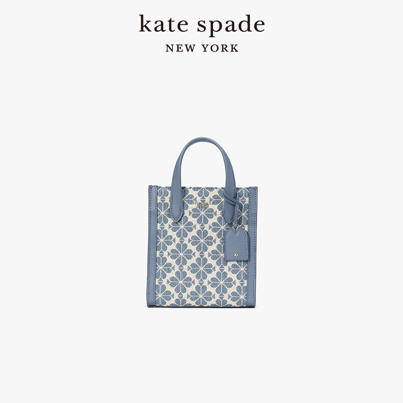 kate spade ks manhattan迷你老花托特包手提斜挎包通勤简约女-图0