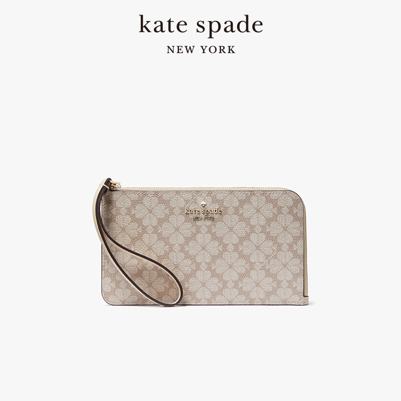 【春季新品】kate spade ks lucy 老花中号手拿包手袋手包通勤女